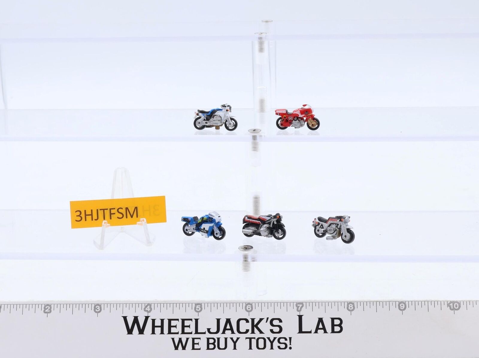 Lot of 5 Micro Machines Motorcycles 1980's Vintage Galoob Wheeljack's Lab