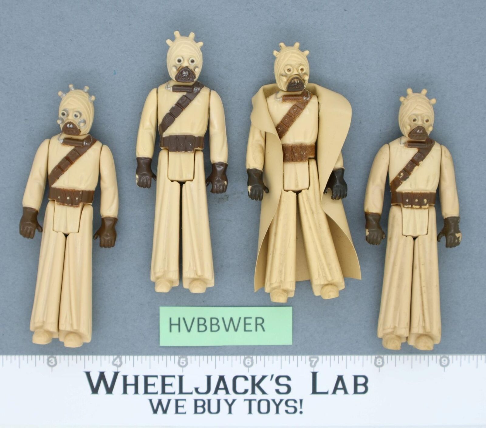 Lot of 4 Tusken Raiders Sand People Star Wars 1977 Vintage Action Figure Kenner main image