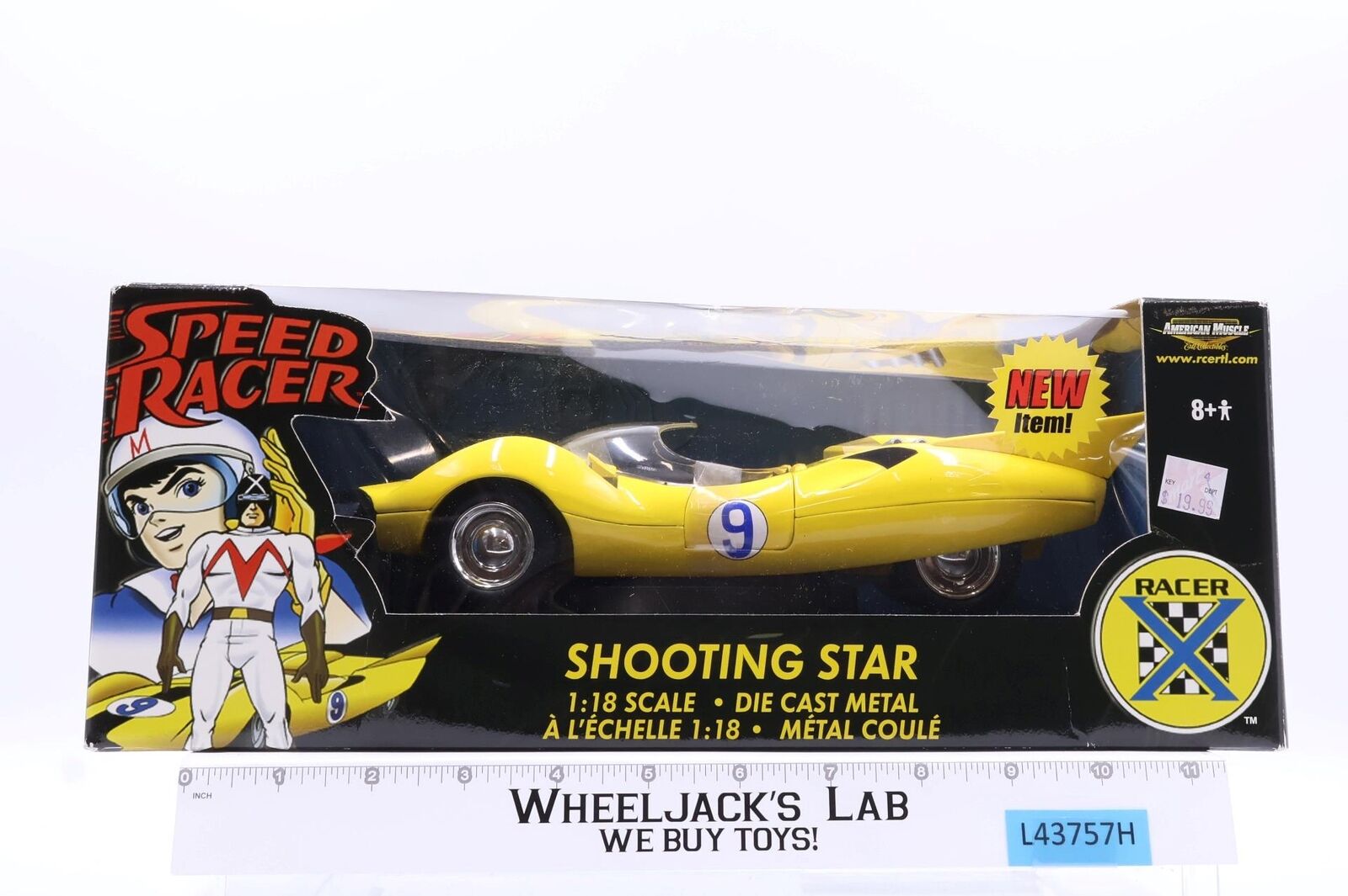ミニカー 2003 1/18 ERTL Speed Racer Shooting Star 2003 ERTL Speed Racer SHOOTING STAR Racer X 1:18 Diecast