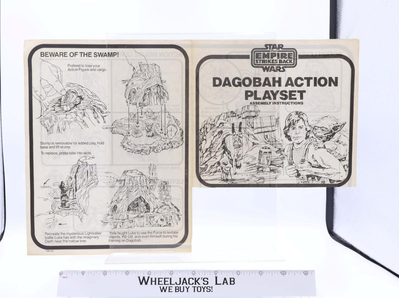 Kenner 1981 Dagobah Action Playset Instruction Manual Vintage