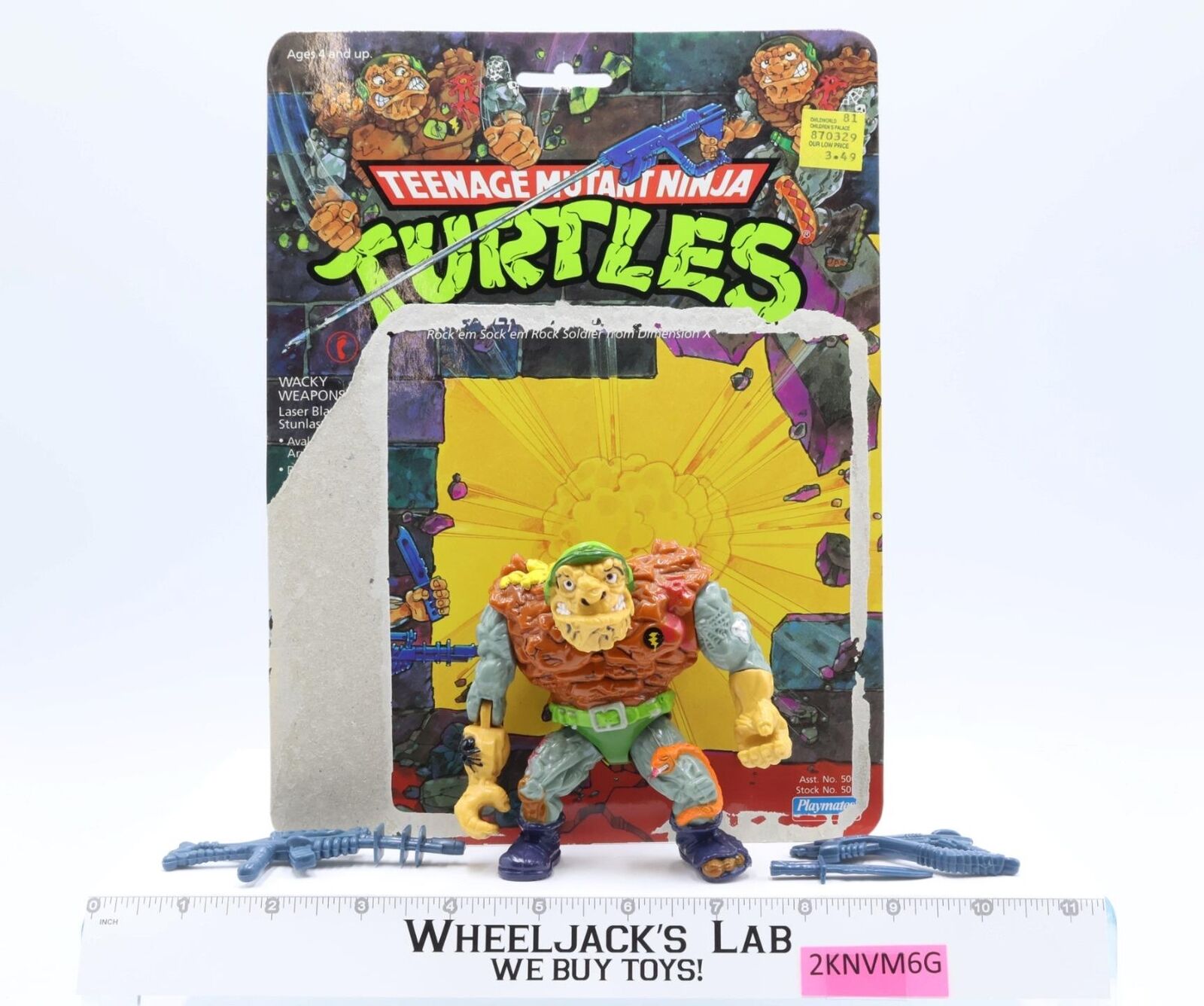 General Traag W/Cardback 100% Complete TMNT 1989 Playmates Vintage ...