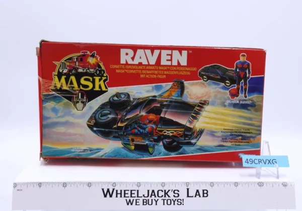 Raven Calhoun Burns 100% Complete W/Box MASK 1986 Vintage Action Vehicle main image
