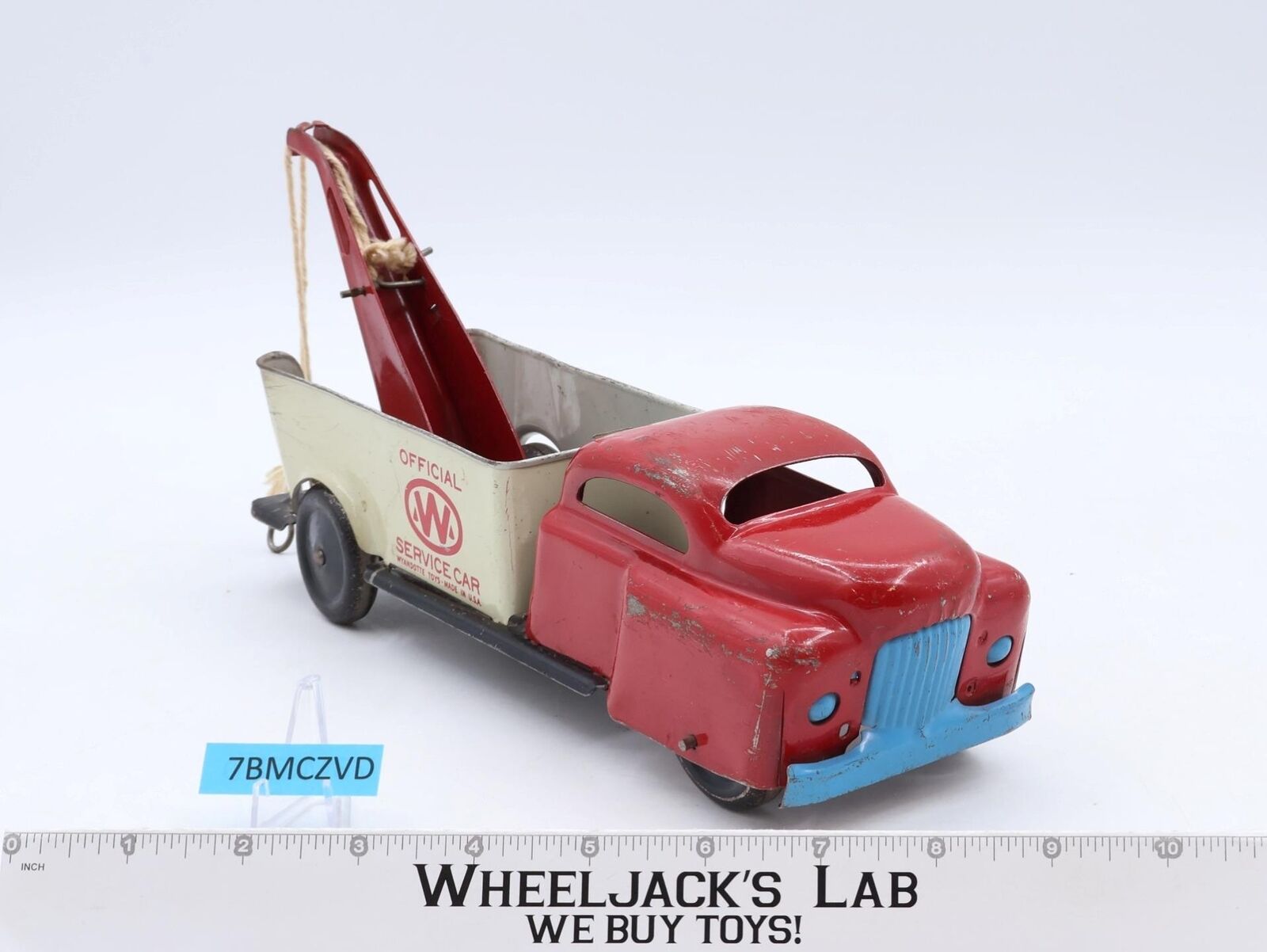 WYANDOTTE TOYS ハイウェイ・フレイトトラック　ブリキ　ヴィンテージ Vintage Wyandotte Fire Truck 2 Piece Hook & Ladder No. 10