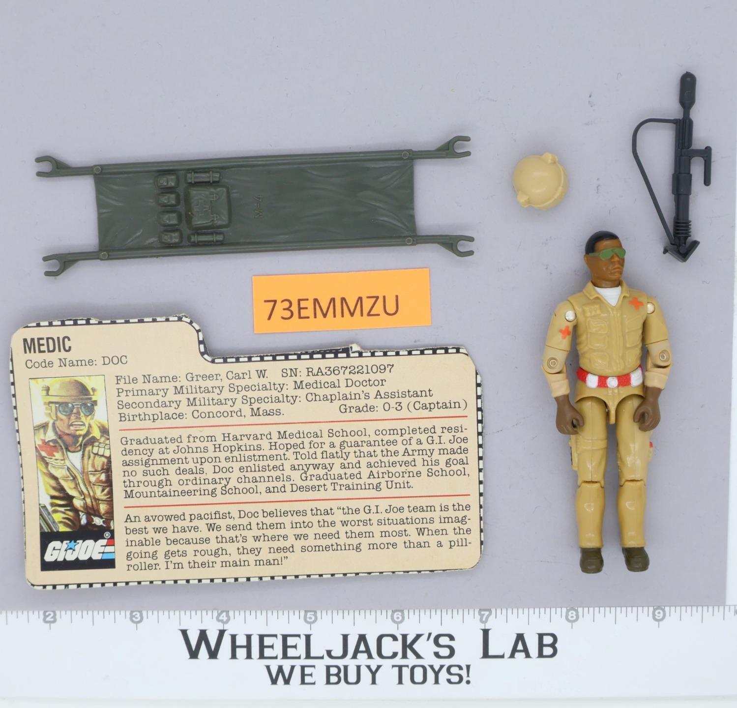 Doc V1 100 Complete G.I. Joe 1983 Hasbro Vintage Action Figure