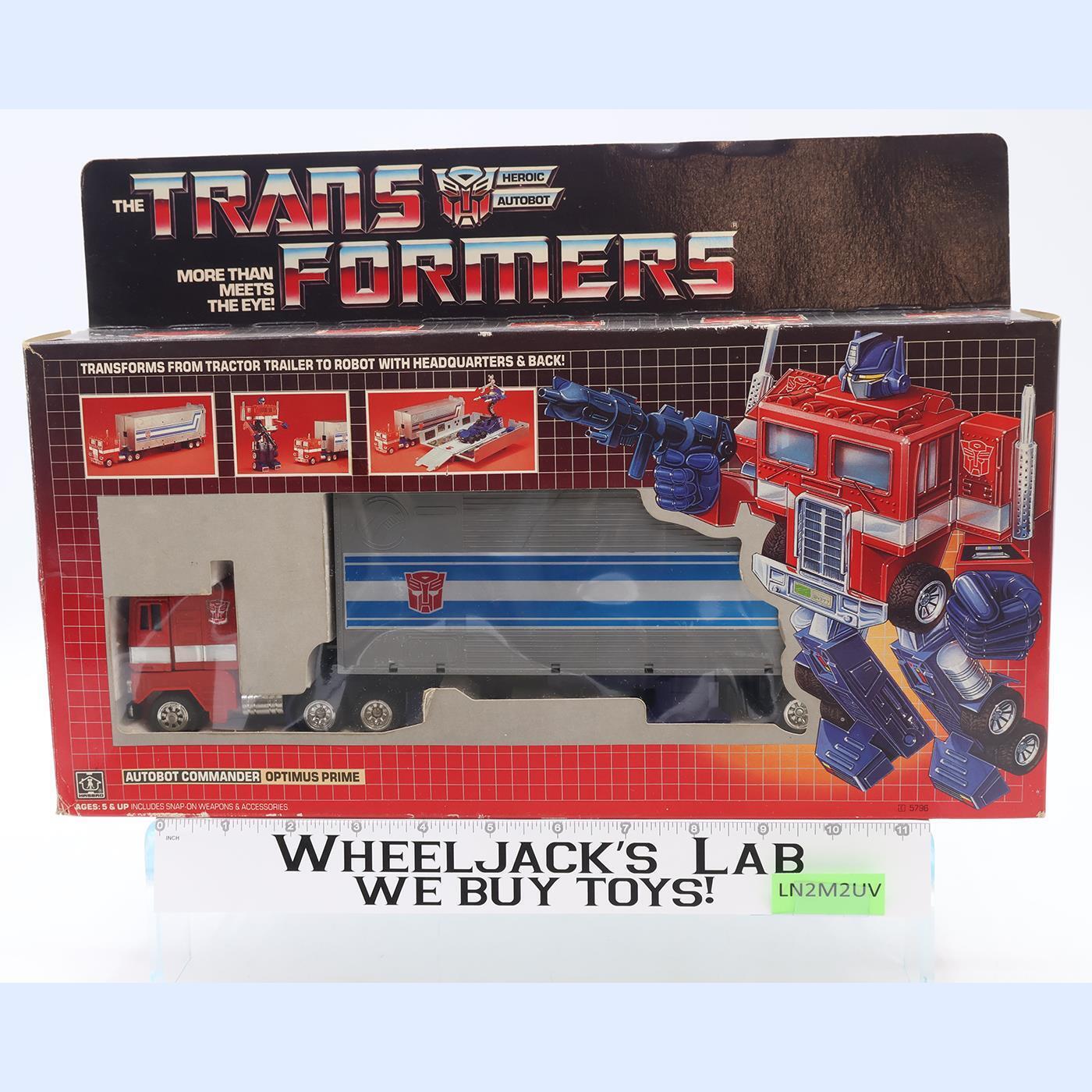 Optimus Prime W/BOX & INSERT 100 Complete 1985 Vintage G1 Transformers