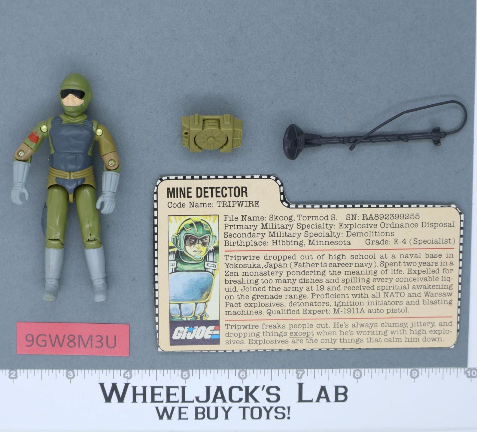Tripwire V1 100 Complete G.I. Joe 1983 Hasbro Vintage Action Figure