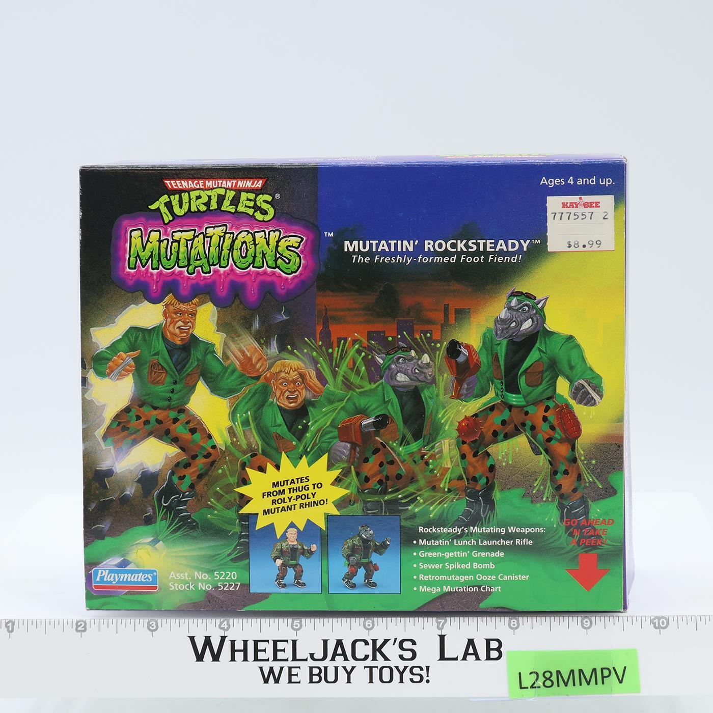 Mutatin' Rocksteady TMNT Mutations 1992 Playmates Action