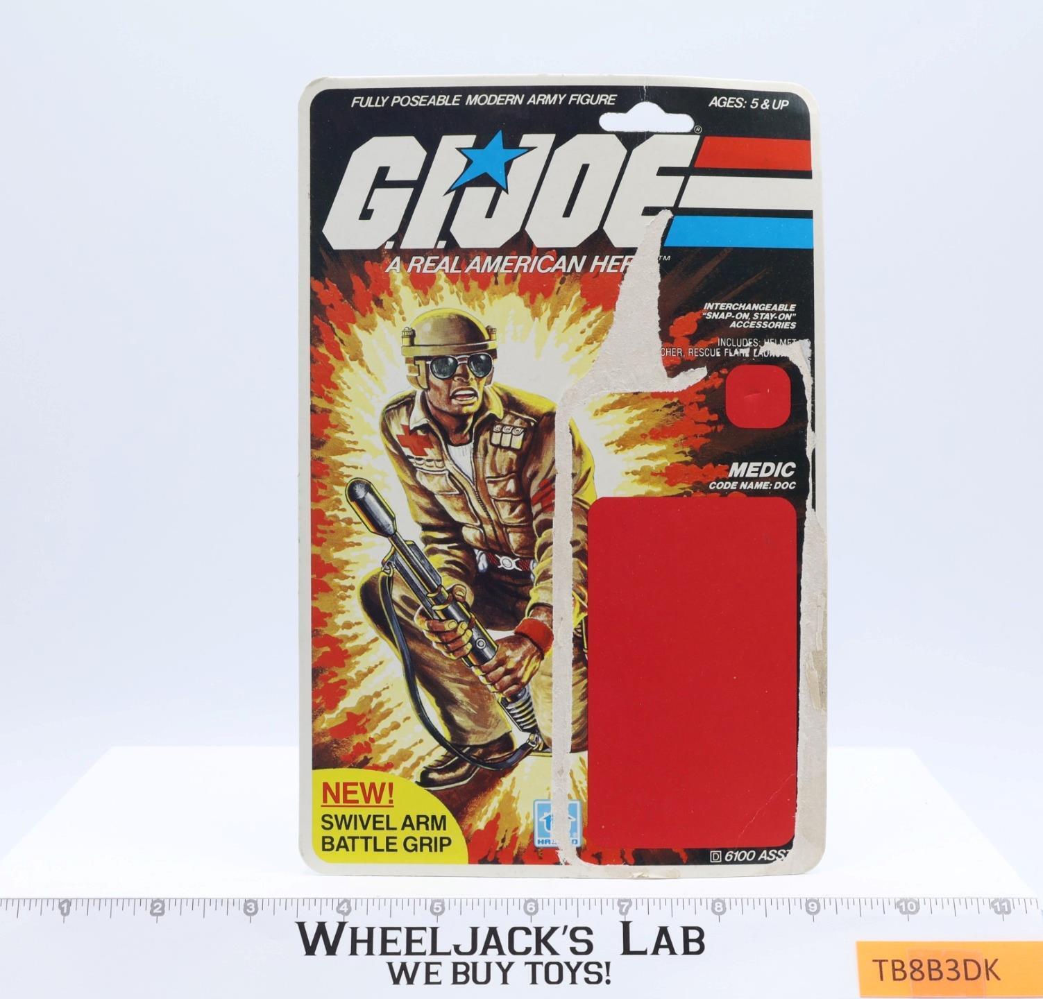 Doc V1 100 Complete 20 Cardback 1983 G.I. Joe Hasbro Vintage Action