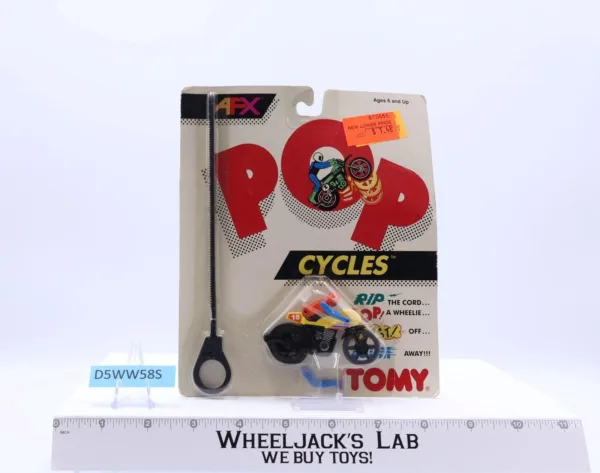 Pop Cycles Motorcycle Rip Cord 1989 Tomy NEW Vintage Action