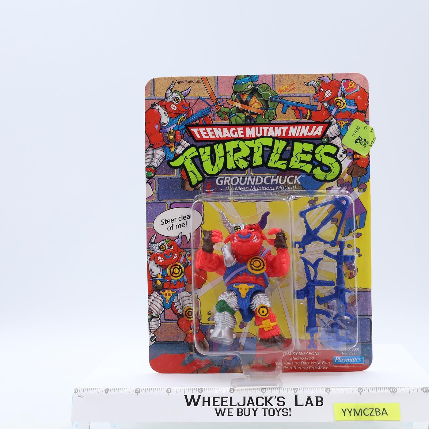 タートルズ　Groundchuck フィギュア TMNT Ninja Turtles Groundchuck 1991 Playmates Action Figure