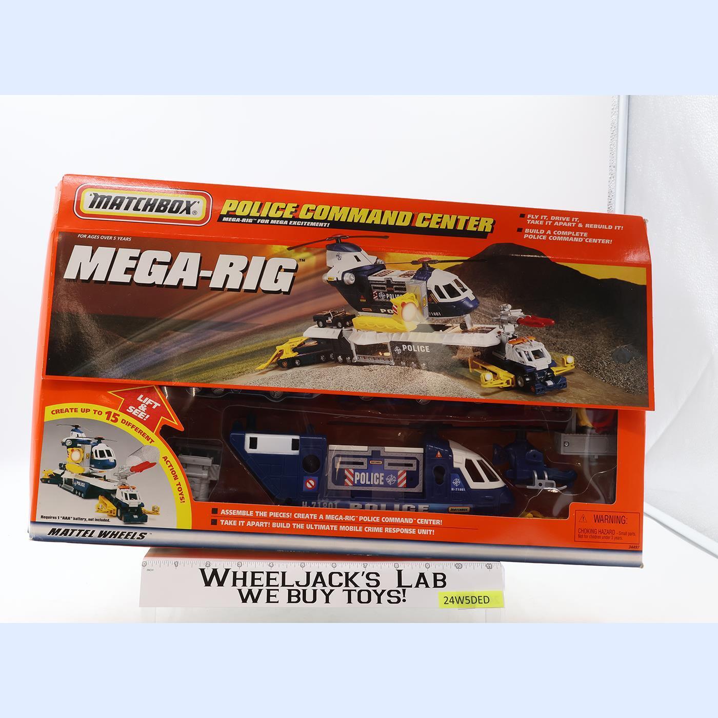 Mega-Rig Police Command Center #34497 Matchbox Mattel 1998 NEW MISB ...