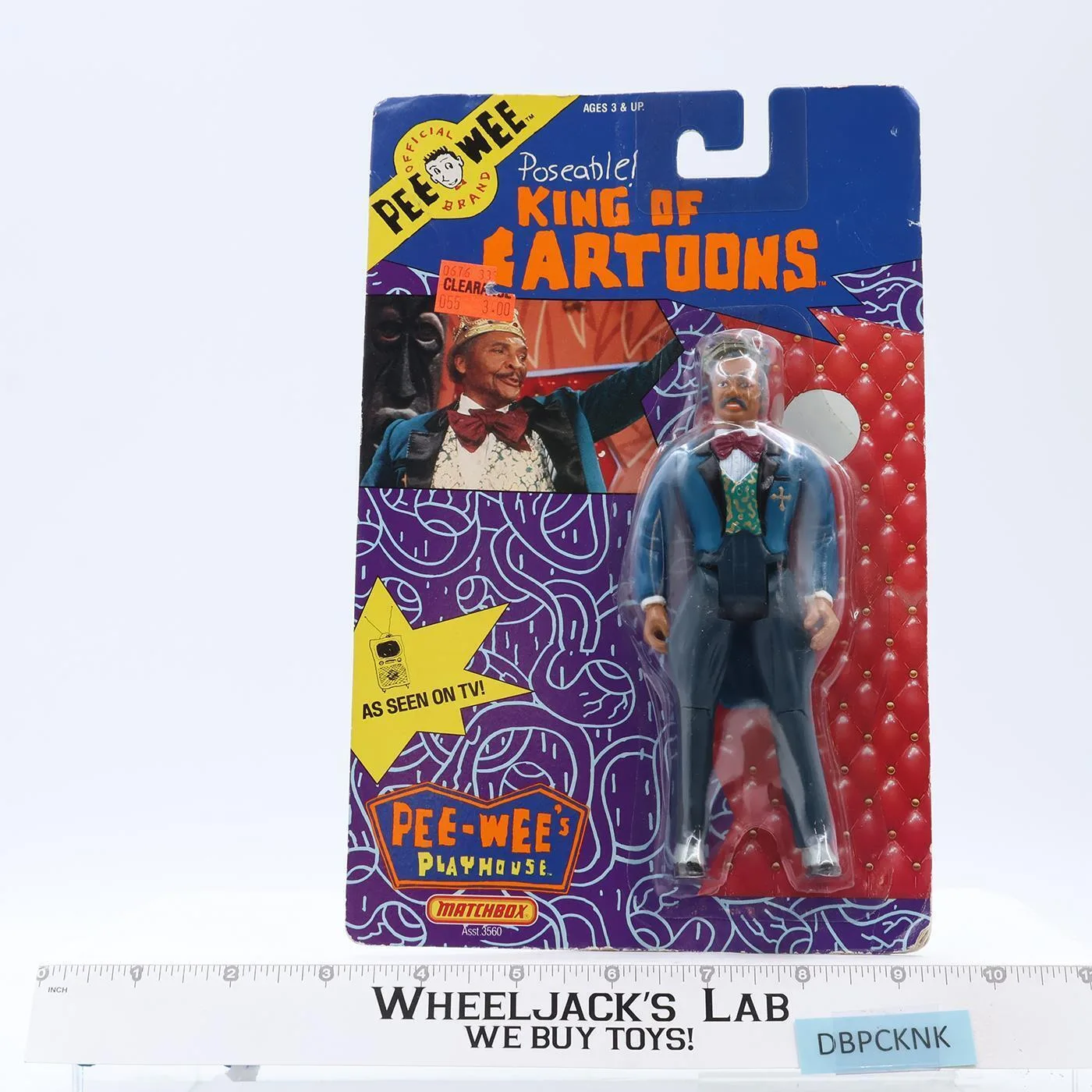 King of Cartoons Pee-Wee's Playhouse 1988 Matchbox Action