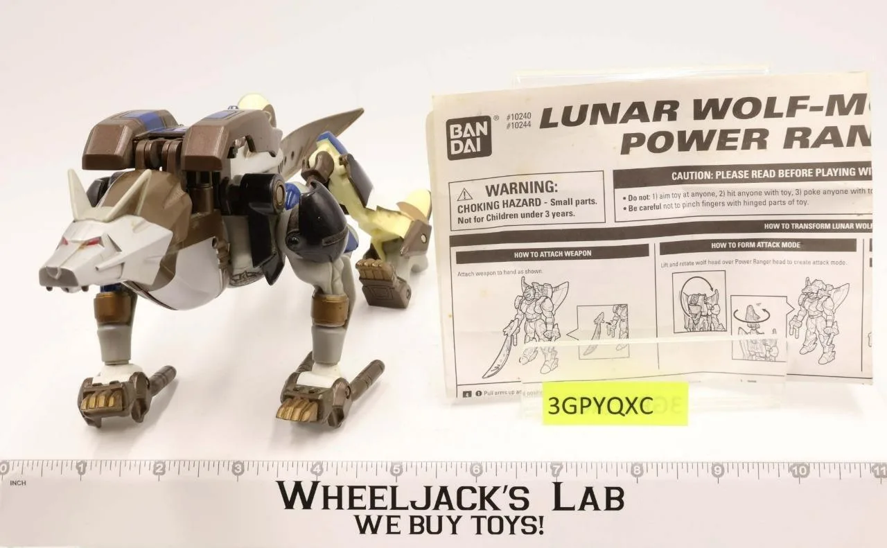 Lunar Wolf Morphin Power Rangers Wild Force 2002 Bandai