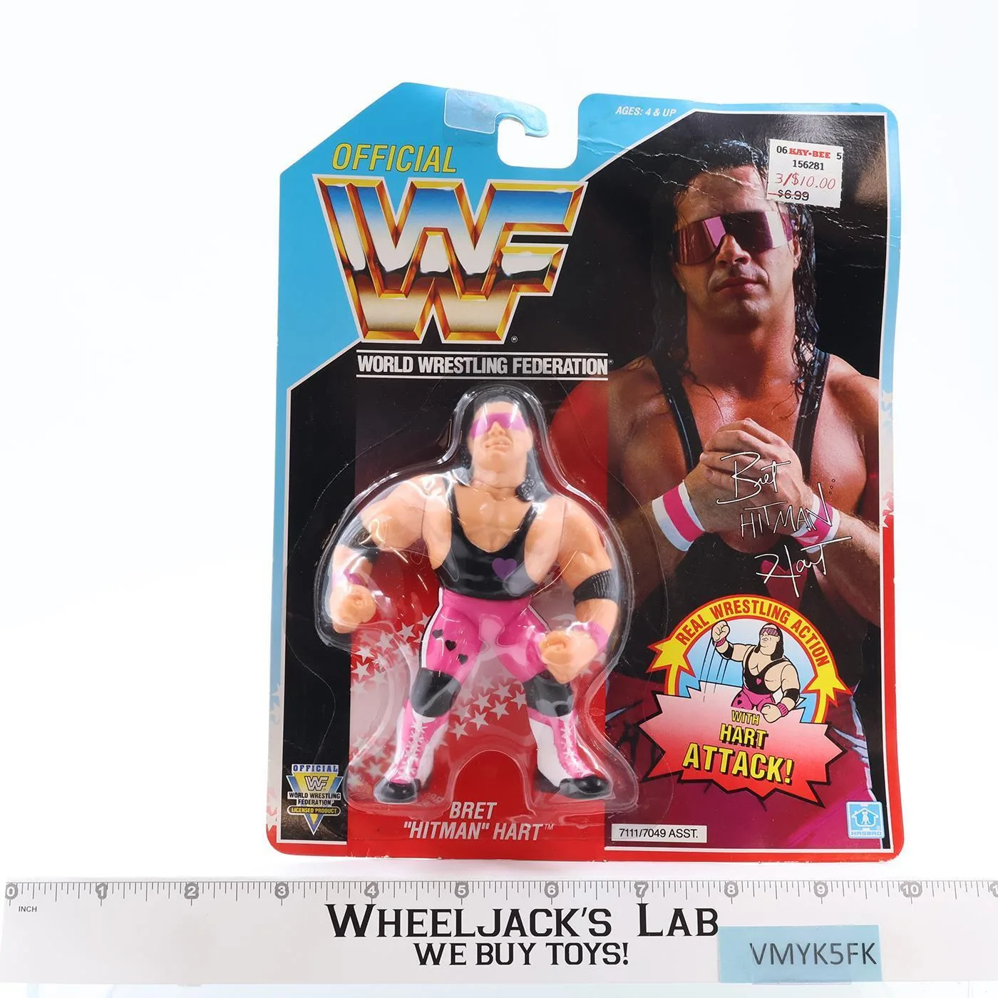 WWF BRET HITMAN HART フィギュア WWE Wrestling WWF WWF Superstars Bret The Hitman Hart Action