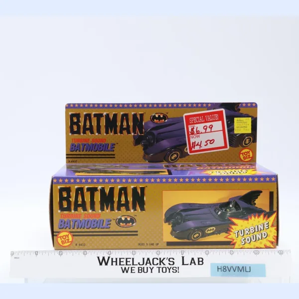 Turbine Sound Batmobile DC Comics Batman 1989 Toy Biz Action Figure Vehicle NEW main image