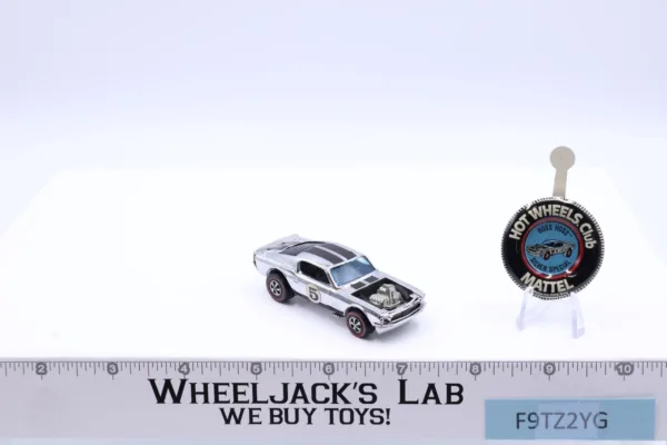 Mustang Boss Hoss Chrome Club Kit 1969 Hot Wheels Mattel Vintage RL w/ Button