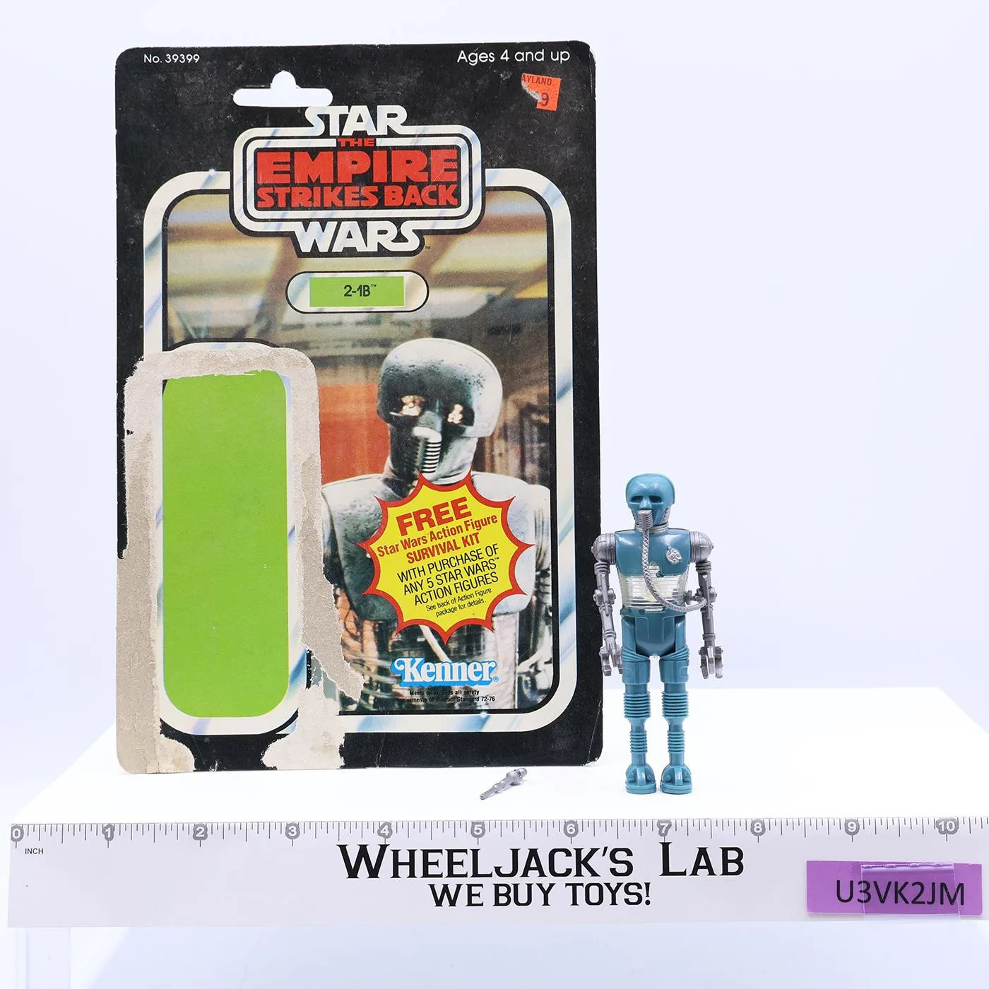 21B 100 Complete 41 BackA Star Wars ESB 1980 Kenner Action Figure NO