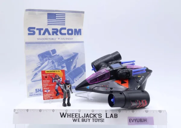 Shadow Vampire W/ Capt. Mace Complete Starcom 1986 Coleco Action Figure Vehicle main image