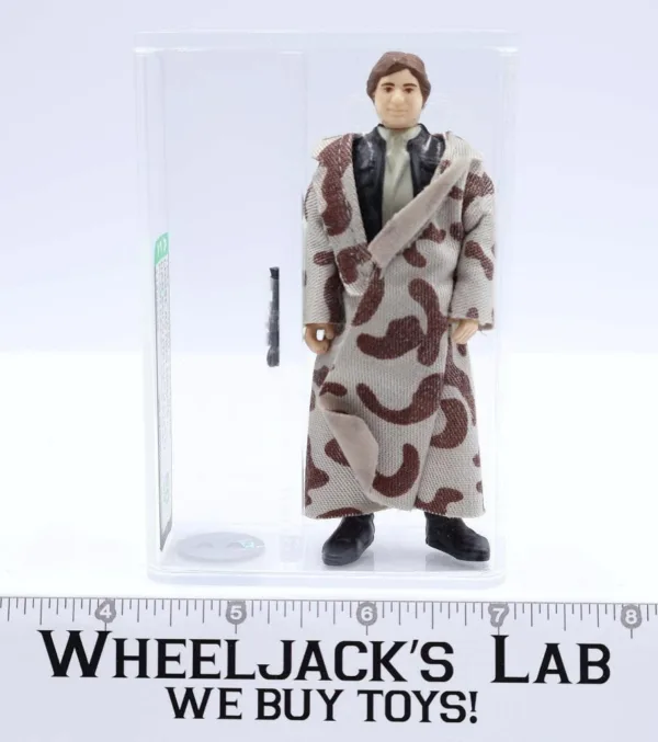 Han Solo Trench Coat Pale Face AFA 80 Star Wars 1984 Kenner Action Figure main image