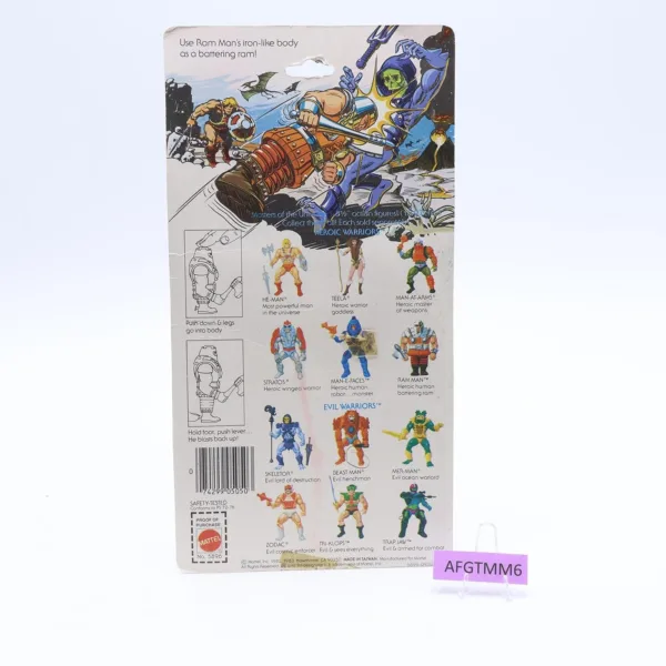 Ram Man W/12 Cardback 100% Complete He-Man Masters of the Universe MOTU 1984 - Image 5