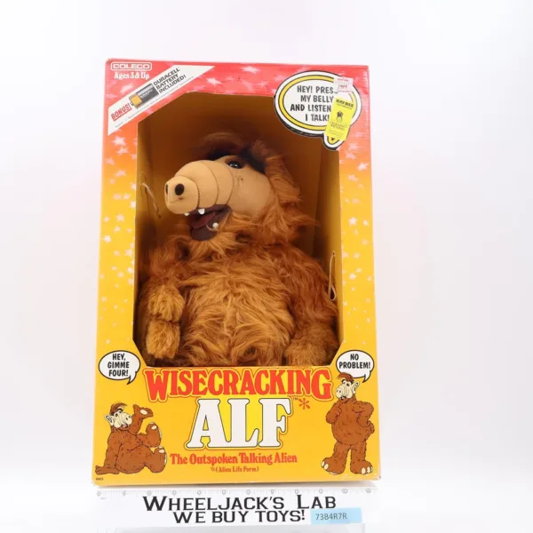 Wisecracking Alf The Outspoken Talking Alien 1987 Coleco Vintage 18″ Plush Doll main image