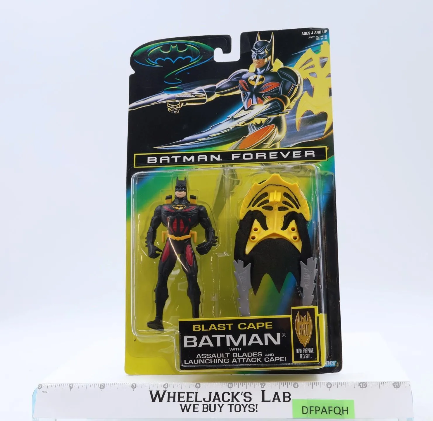 Blast Cape Batman NEW MOSC Batman Forever Kenner 1995 Action Figure