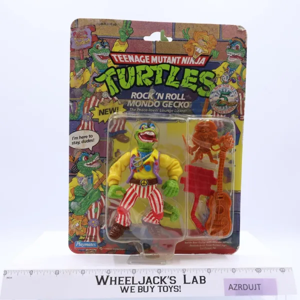 Rock n Roll Mondo Gecko Teenage Mutant Ninja Turtle TMNT UNPUNCHED MOSC