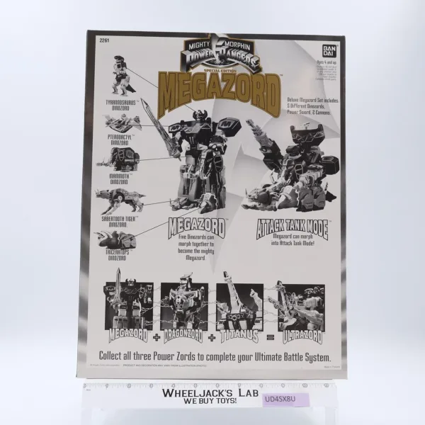 Megazord Black & Gold Edition Mighty Morphin Power Rangers Bandai NEW SEALED - Image 2