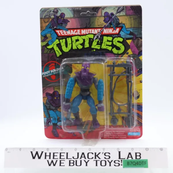 Foot Soldier 10 Back Teenage Mutant Ninja Turtles TMNT 1990 Playmates NEW MOSC