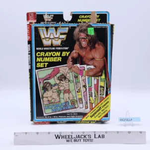 Crayon By Number Set Ultimate Warrior WWF Wrestling 1990 Craft House Crayon By Number Set Ultimate Warrior WWF Wrestling 1990 Craft House