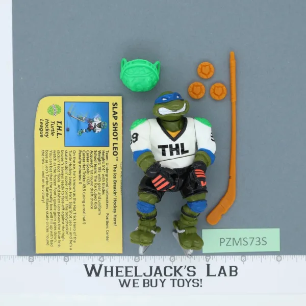 Slap Shot Leo 100% Complete Teenage Mutant Ninja Turtles TMNT 1991 Playmates