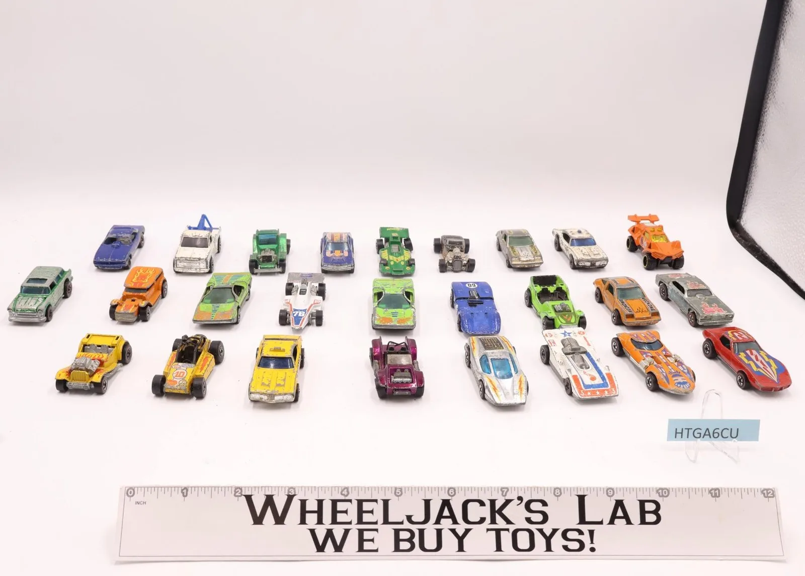 Lot of 26 Redlines Vehicles/Trucks/Cars by Hot Wheels Vintage 1960s/70s Toy Cars main image