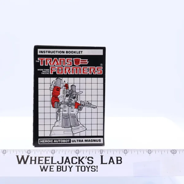 Ultra Magnus Instructions Manual Booklet 1986 Vintage Hasbro G1 Transformers main image