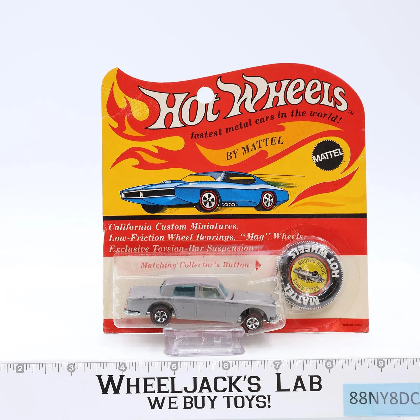 Silver Shadow Rolls-Royce W/ Button Hot Wheels Redline 1969