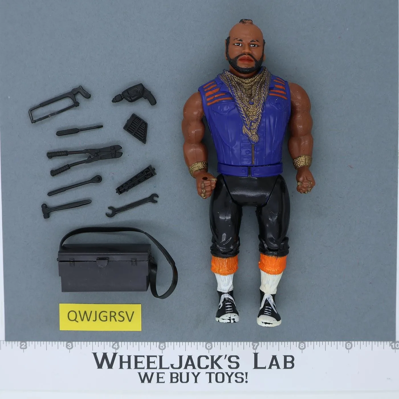 激レア ビンテージ　特攻野郎Aチーム　BA.BARACUS 昭和58年 Vintage Mr. T 1980's Galoob A Team BA Baracus 12