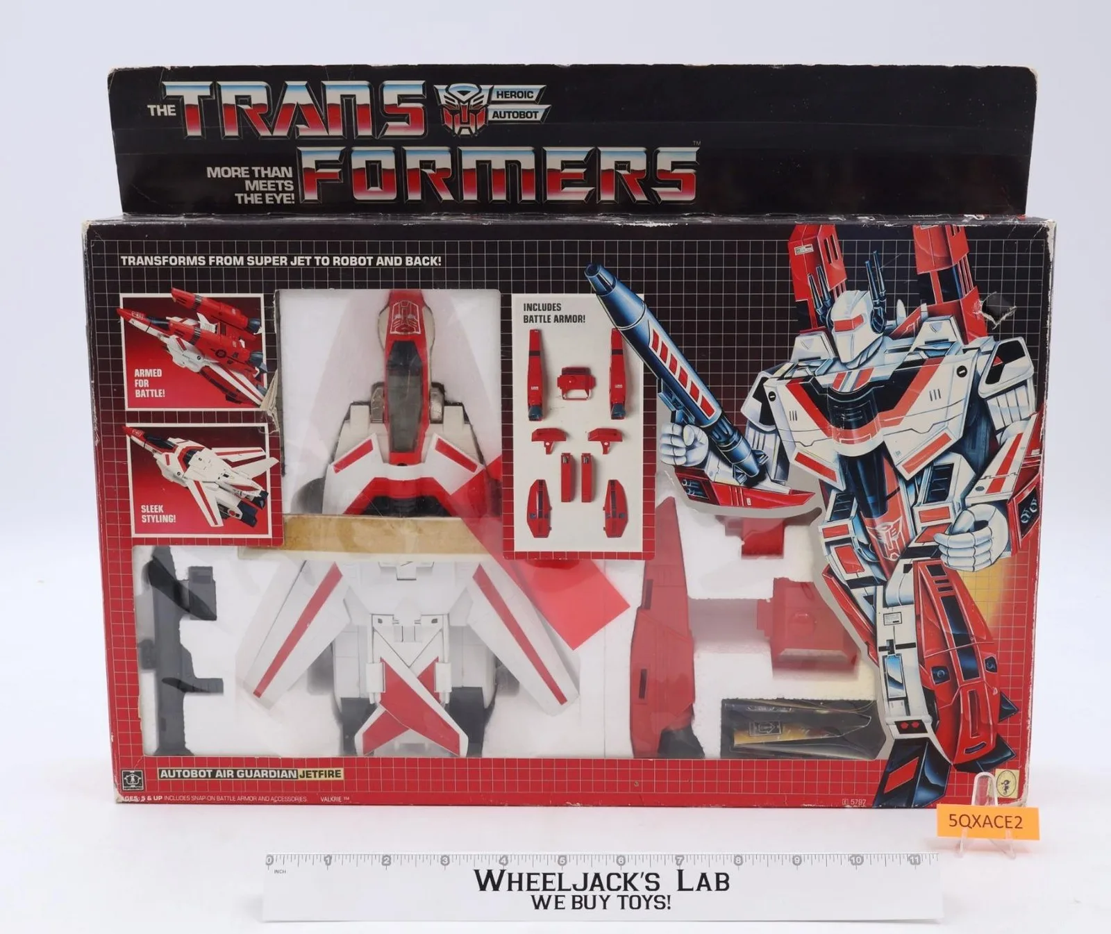 Jetfire 100% Complete W/ Box & Insert 1985 G1 Transformers