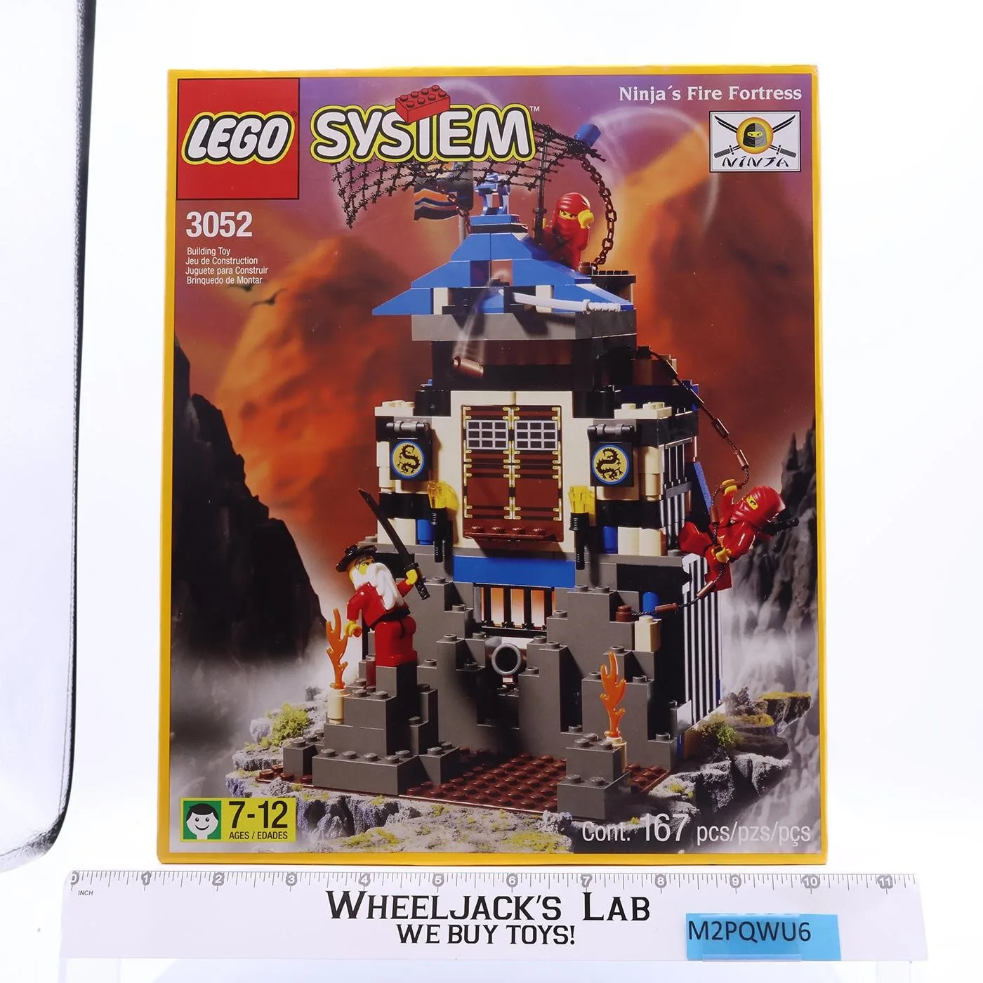 #3052 Ninja's Fire Fortress Castle Ninja 1999 Lego NEW SEALED