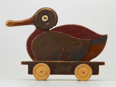 Wooden duck toy