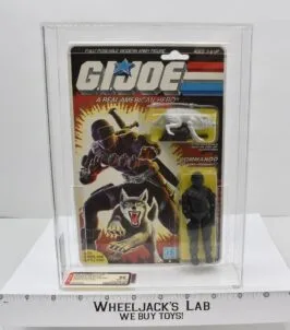 Snake Eyes W/ Timber AFA 90 90/95/95 Archival 4/36 Back Grey Card 1985 GI Joe