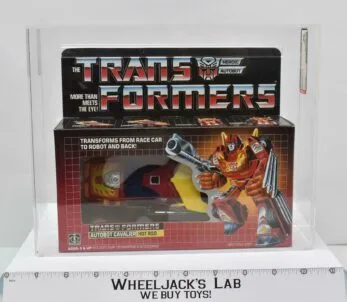 Hot Rod AFA 90 90/90/90 1986 G1 Transformers Hasbro Vintage Sealed Action Figure