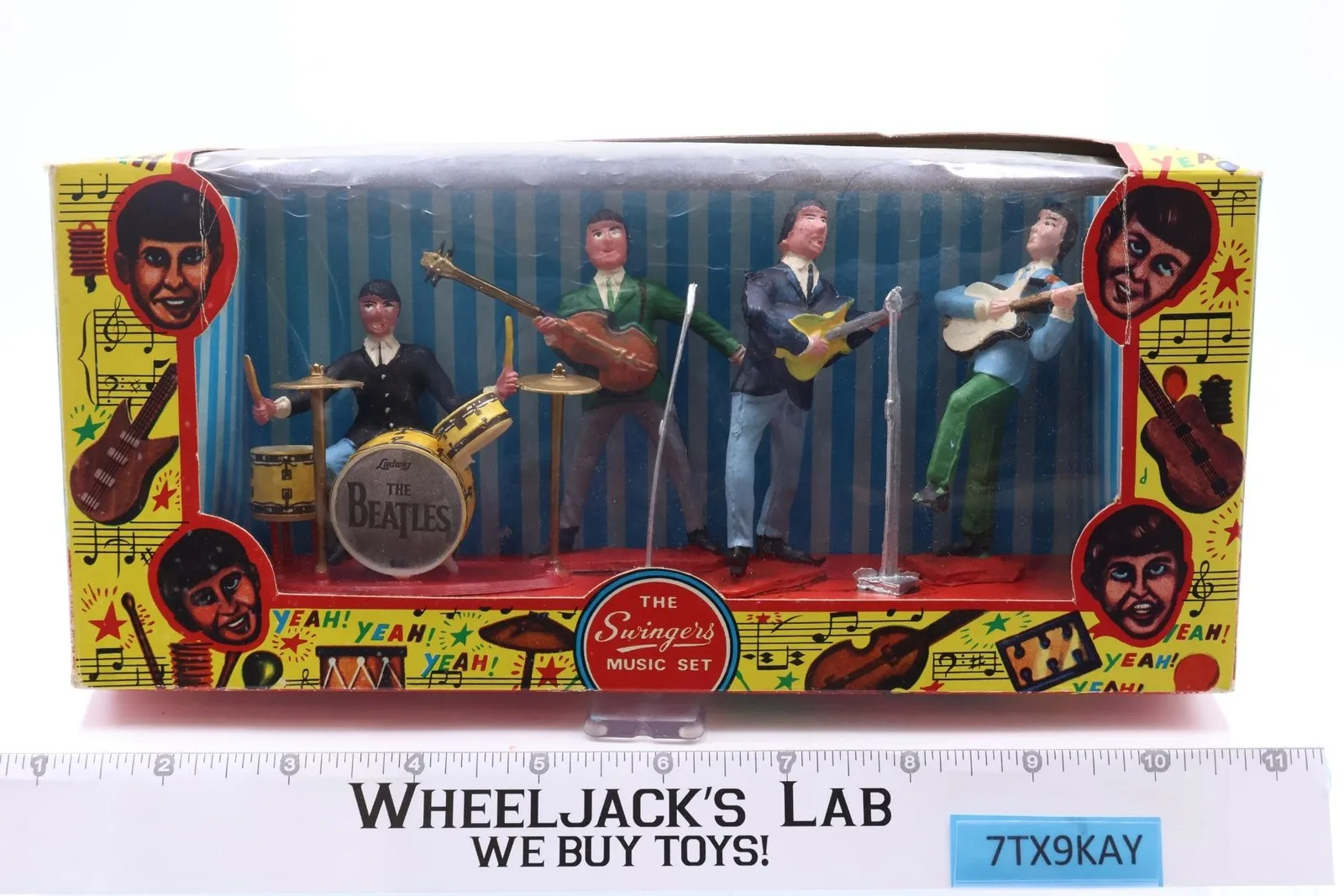 ビートルズ　フィギュア「スウィンガーズ ミュージック セット」1960年代 ビートルズフィギュア「スウィンガーズ ミュージック セット