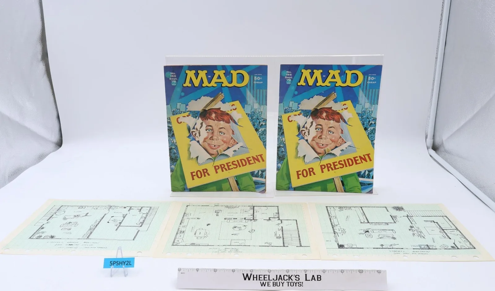 Starsky & Hutch MAD Lot Floor Plans 1970's 1976 David Soul Paul Michael Glaser