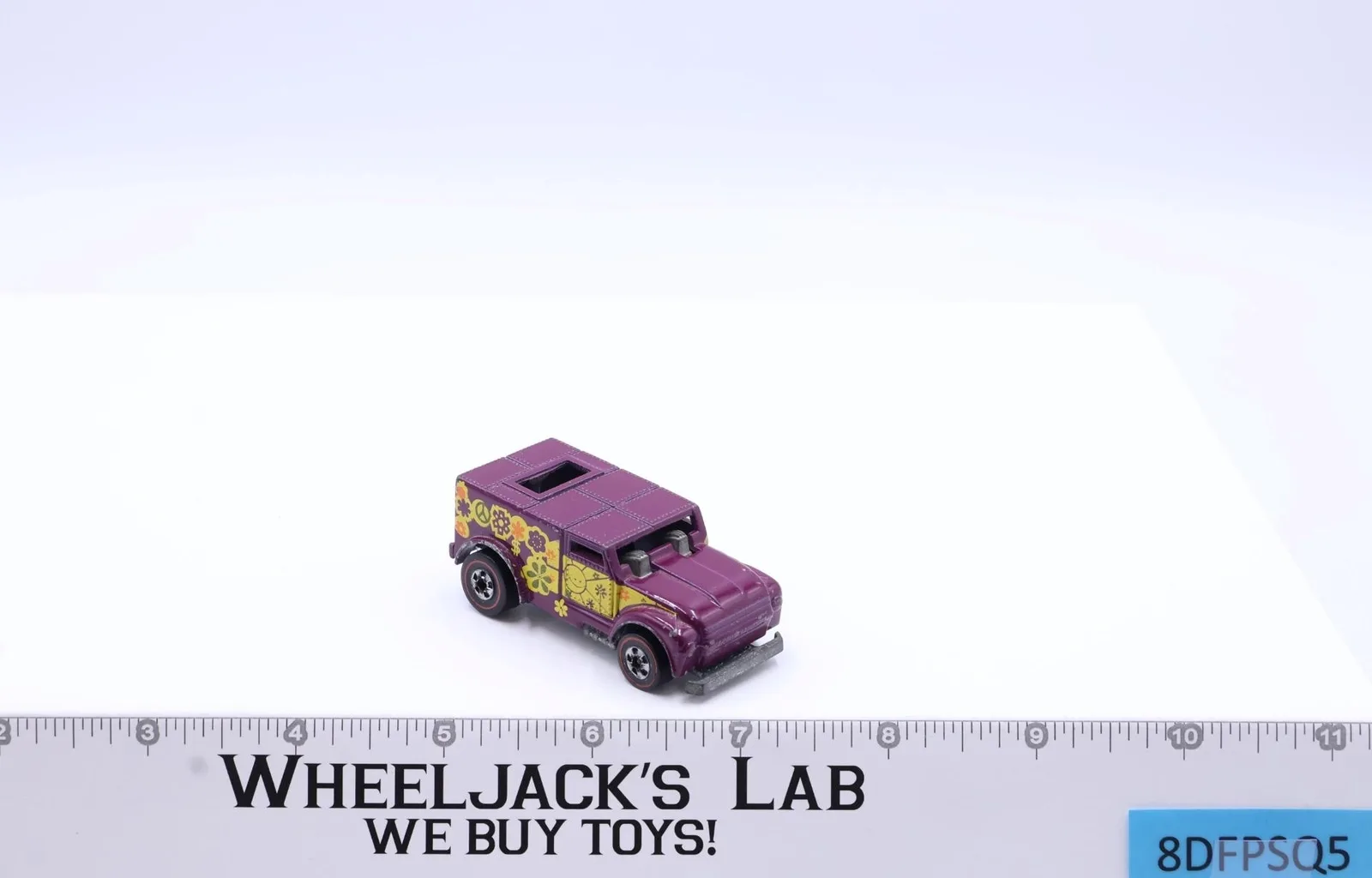 Funny Money PURPLE Hot Wheels Mattel 1970 Vintage Redline w/ Flowers