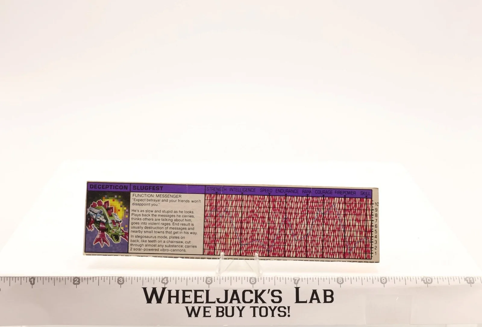 Slugfest Action Figure Tech Spec 1987 Vintage Hasbro G1 Transformers