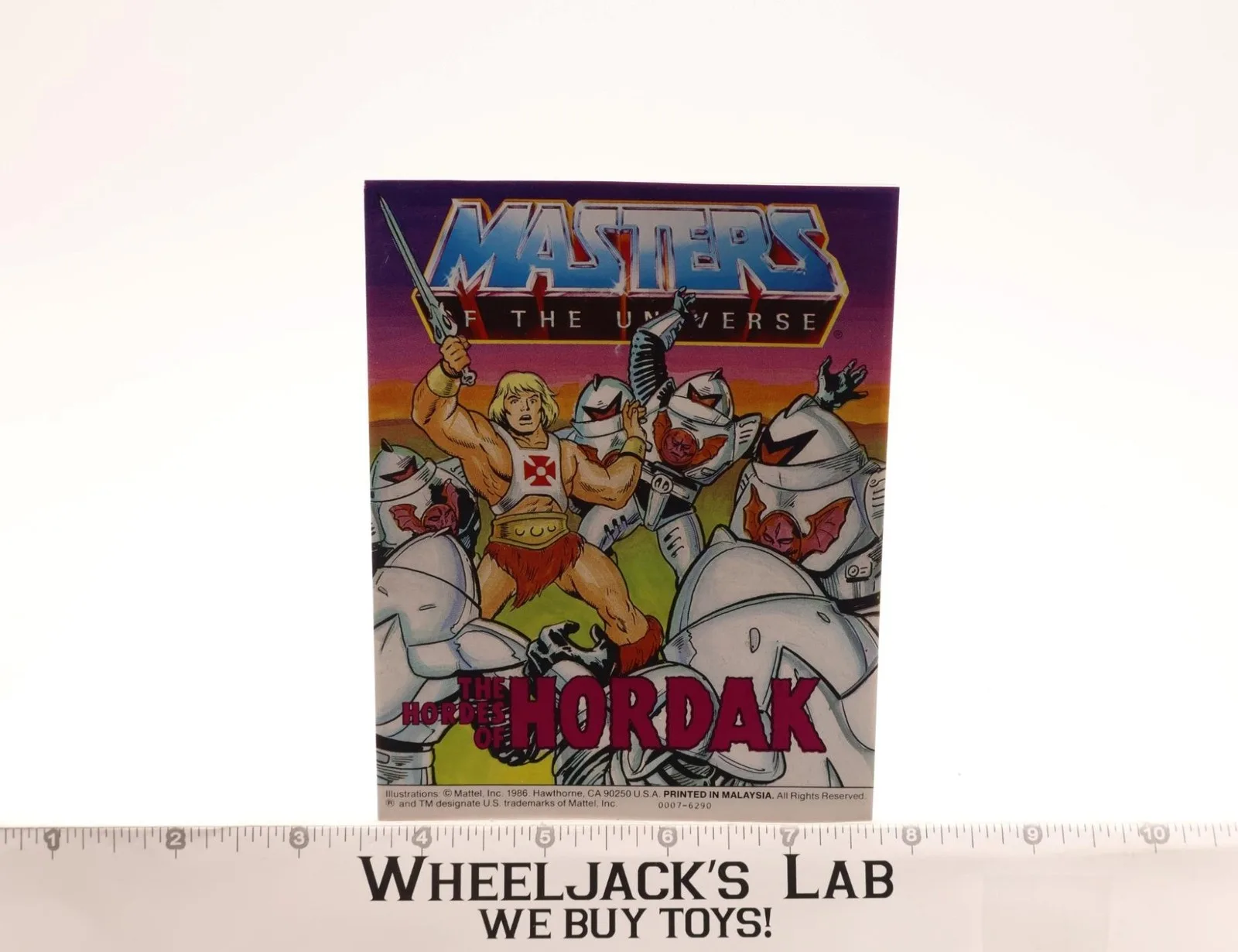 The Hordes of Hordak Mini Comic Book MOTU Masters of the Universe 1986 Mattel