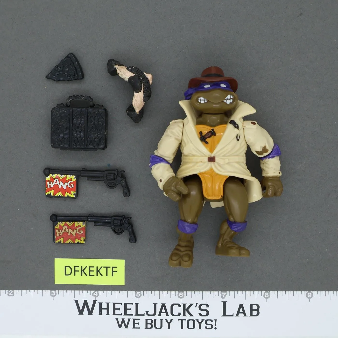 Undercover Donatello Teenage Mutant Ninja Turtles TMNT 1990 Playmates Figure