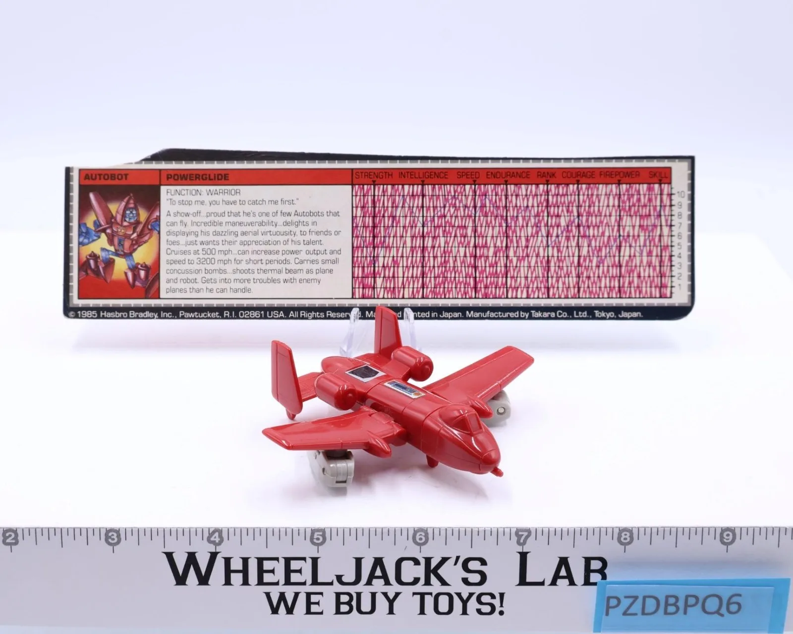 Powerglide 100% Complete 1985 Action Figure G1 Transformers A-10 Thunderbolt