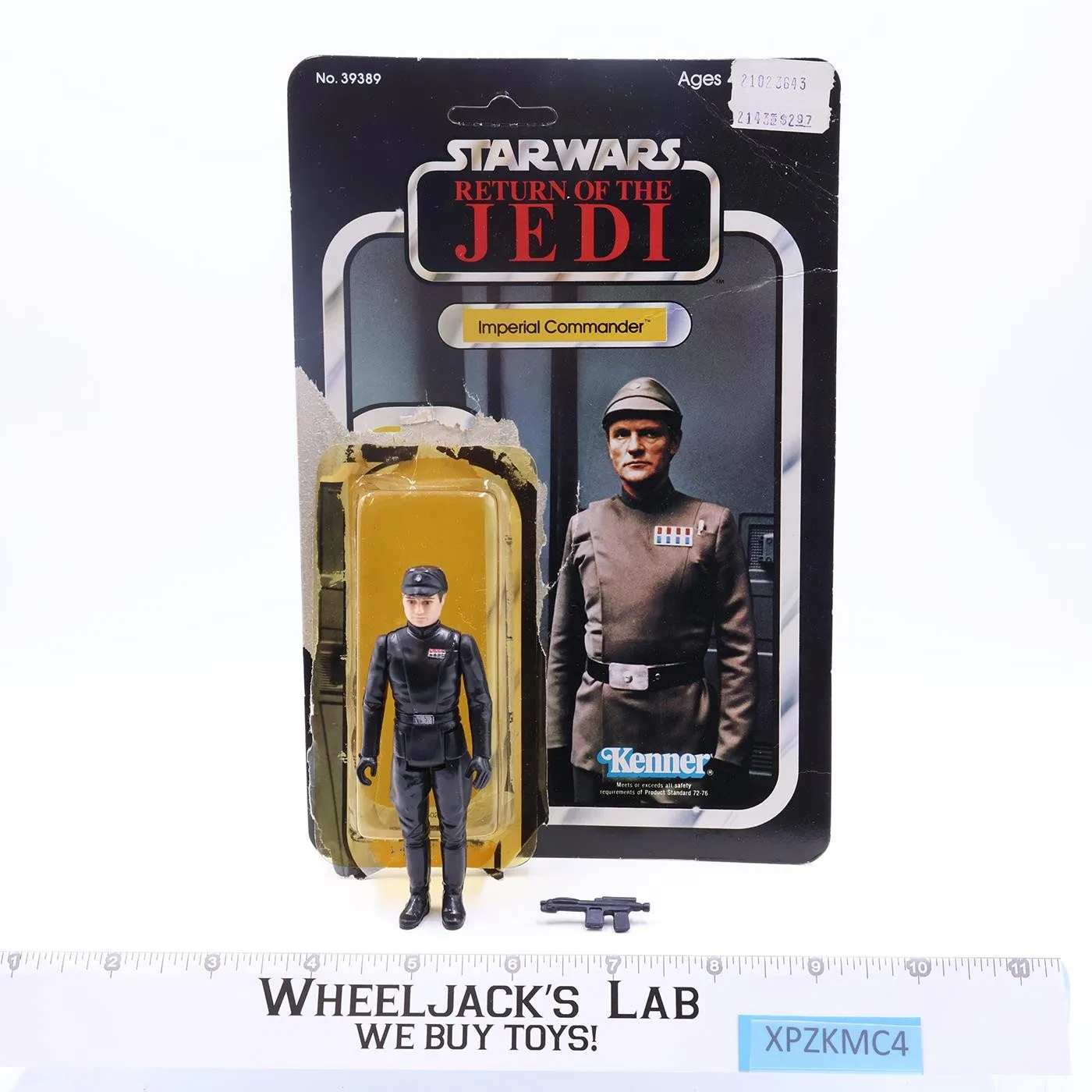 Imperial Commander 100% Complete 65 Back-B Star Wars Kenner 1983 NO REPRO