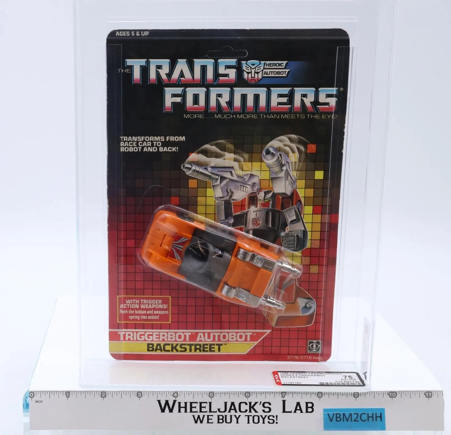 Backstreet AFA GRADED 75 75/85/85 G1 Transformers 1988 Hasbro Figure NEW SEALED