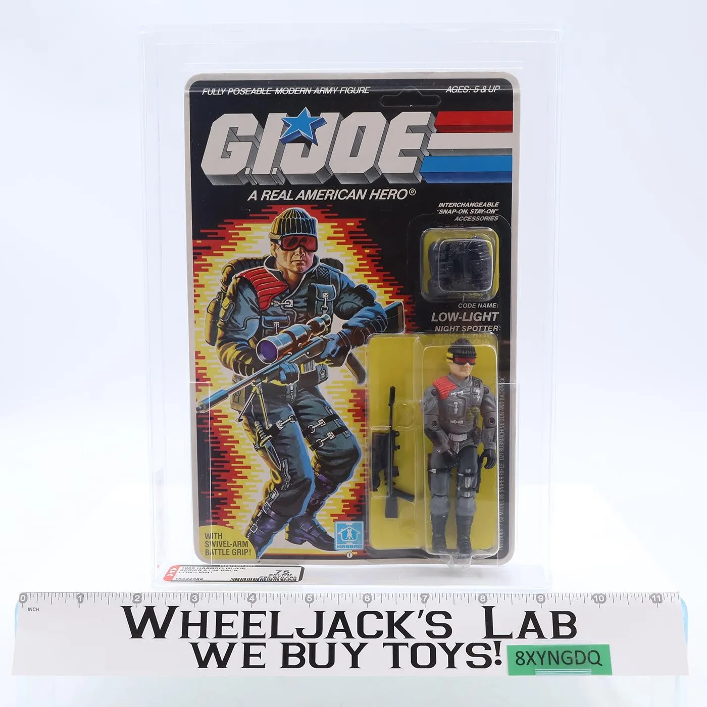 Low-Light AFA GRADED 75 80/70/85 GI Joe 36-Back 1986 Hasbro Figure NEW SEALED